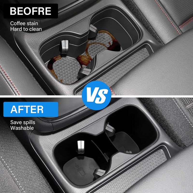 KENTUTO for Honda CRV Accessories 2023 2024 2025 2026 Center Console Cup Holder Insert Interior Decoration (Heat-Resistant TPE Material) - Image 5
